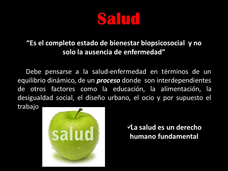 La salud es un derecho humano fundamental