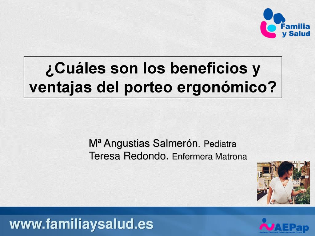 ¿Cuáles son los beneficios y ventajas del porteo ergonómico