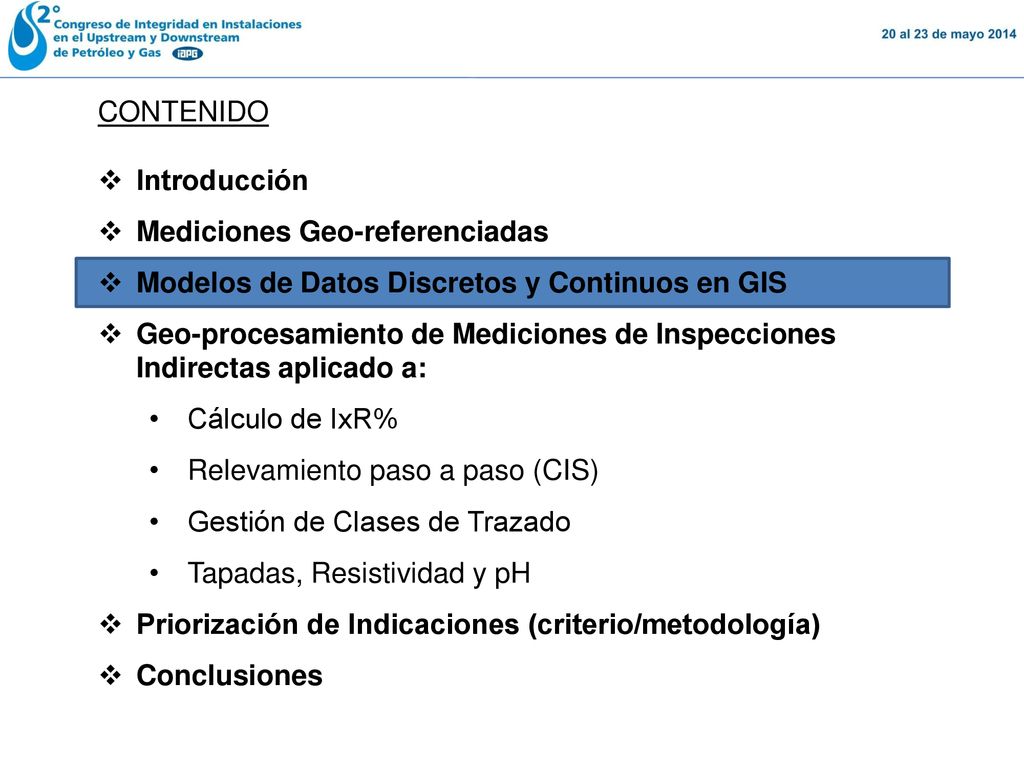 CONTENIDO Introducción. Mediciones Geo-referenciadas. Modelos de Datos Discretos y Continuos en GIS.