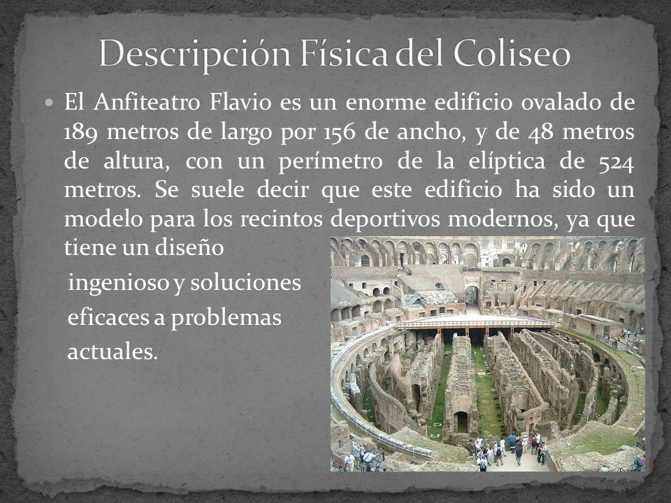Descripción Física del Coliseo