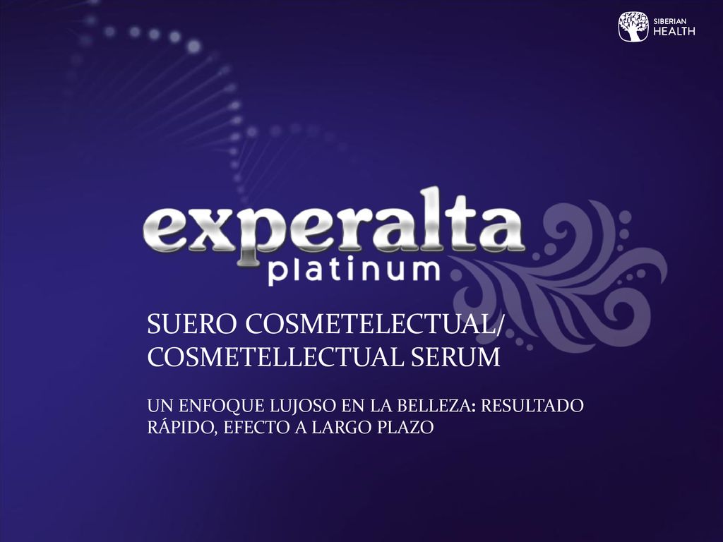 SUERO COSMETELECTUAL/ COSMETELLECTUAL SERUM UN ENFOQUE LUJOSO EN LA BELLEZA: RESULTADO RÁPIDO, EFECTO A LARGO PLAZO