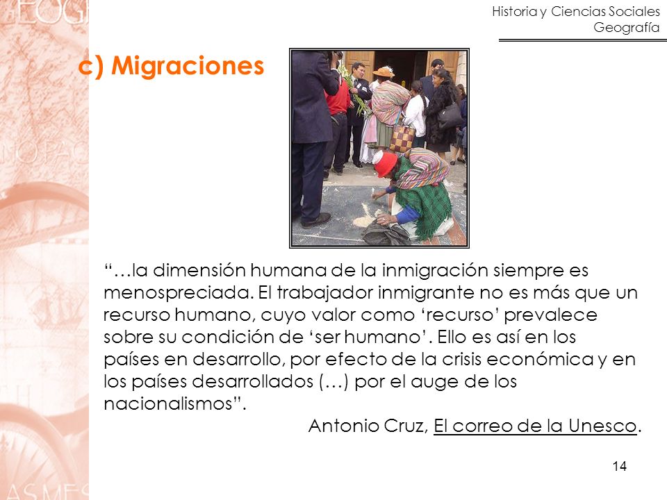 c) Migraciones