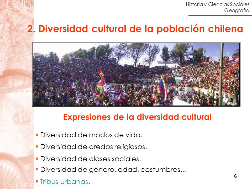 2. Diversidad cultural de la población chilena