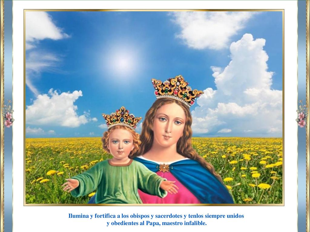 Ilumina y fortifica a los obispos y sacerdotes y tenlos siempre unidos