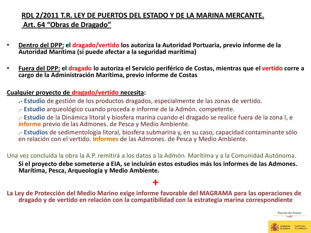 + RDL 2/2011 T.R. LEY DE PUERTOS DEL ESTADO Y DE LA MARINA MERCANTE.