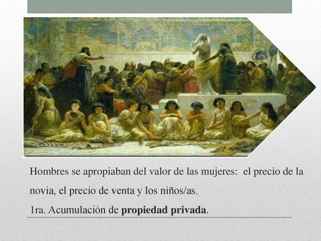 Hombres se apropiaban del valor de las mujeres: el precio de la novia, el precio de venta y los niños/as.