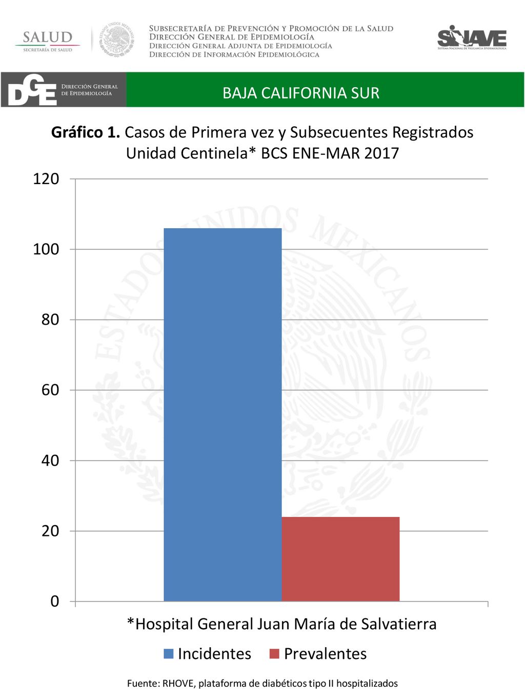 Fuente: RHOVE, plataforma de diabéticos tipo II hospitalizados