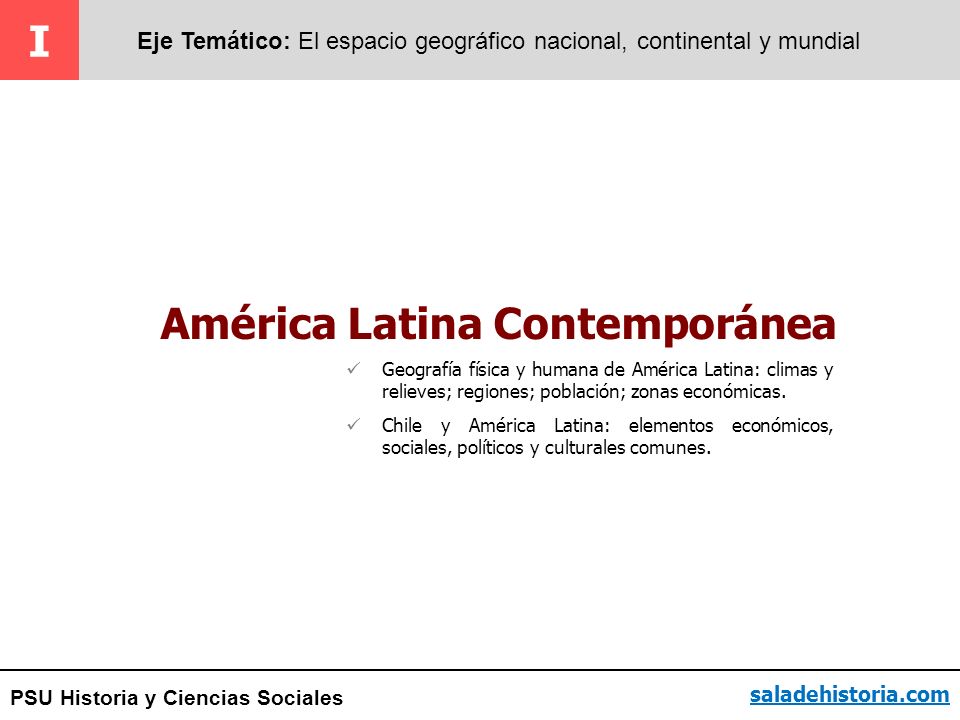 América Latina Contemporánea