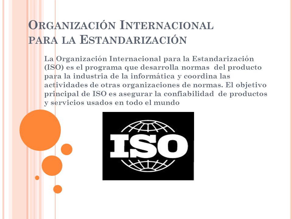 Organización Internacional para la Estandarización
