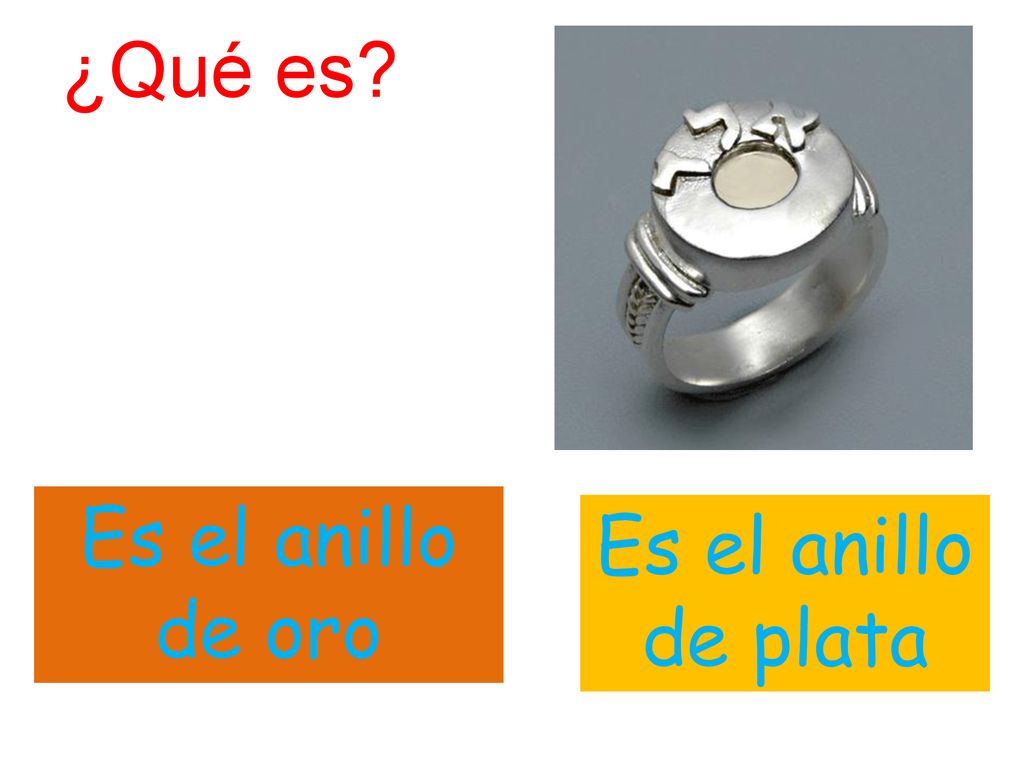 ¿Qué es Es el anillo de oro Es el anillo de plata