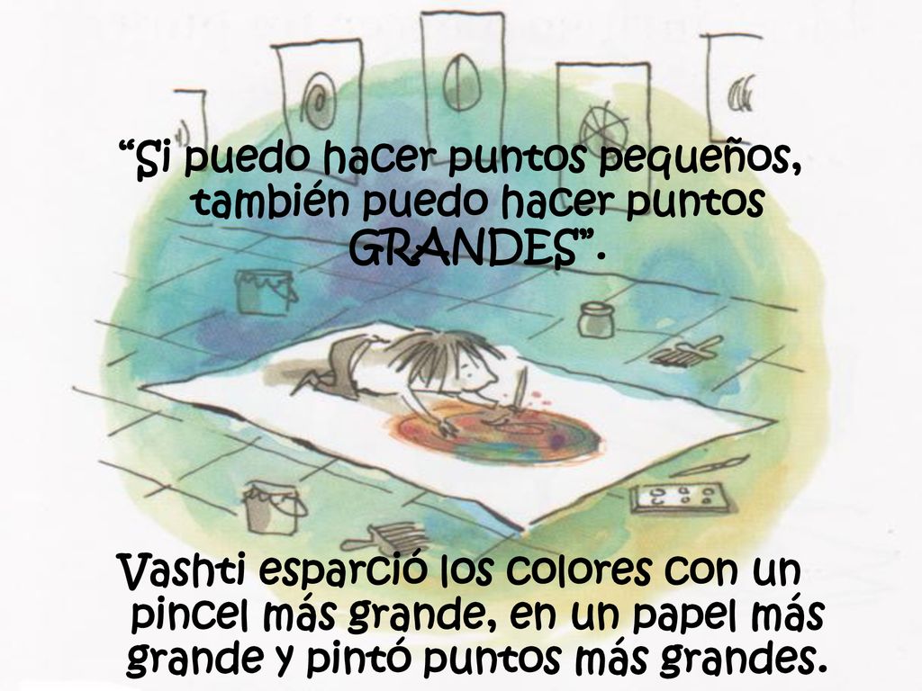 Si puedo hacer puntos pequeños, también puedo hacer puntos GRANDES .