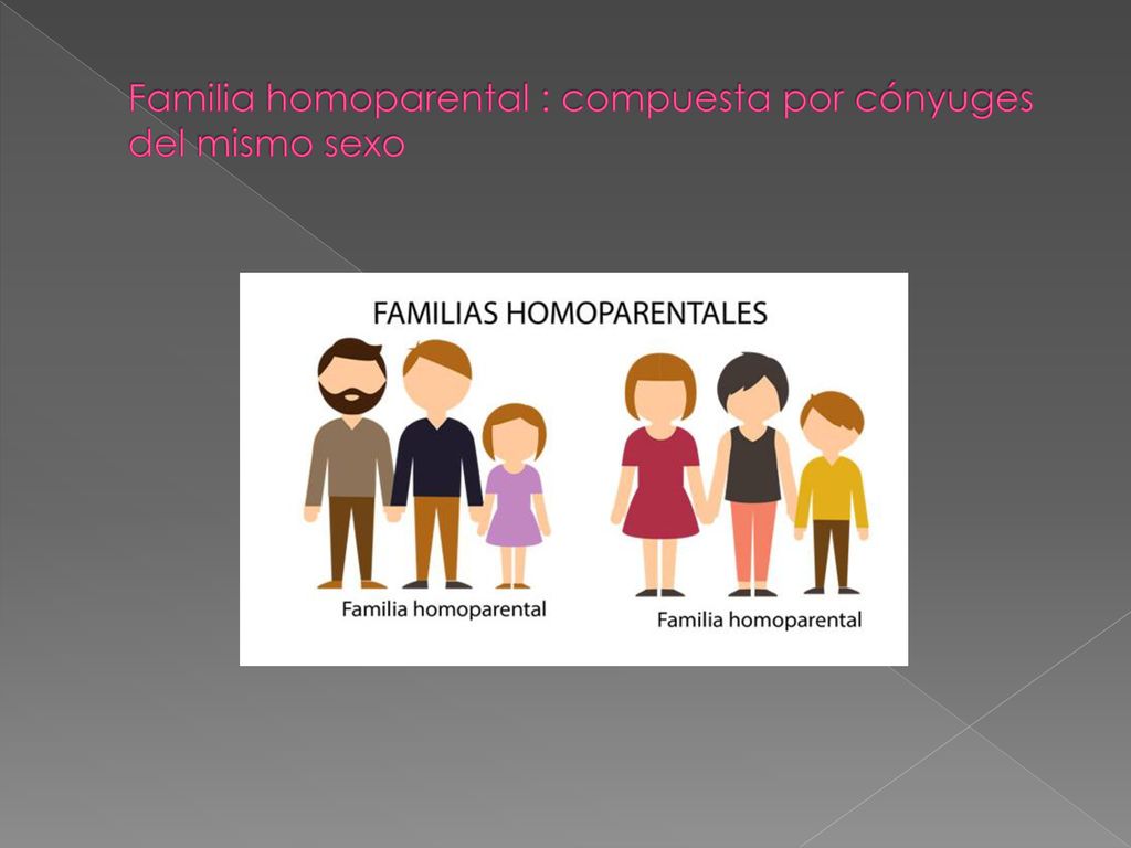 Familia homoparental : compuesta por cónyuges del mismo sexo