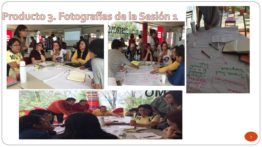 Producto 3. Fotografías de la Sesión 1
