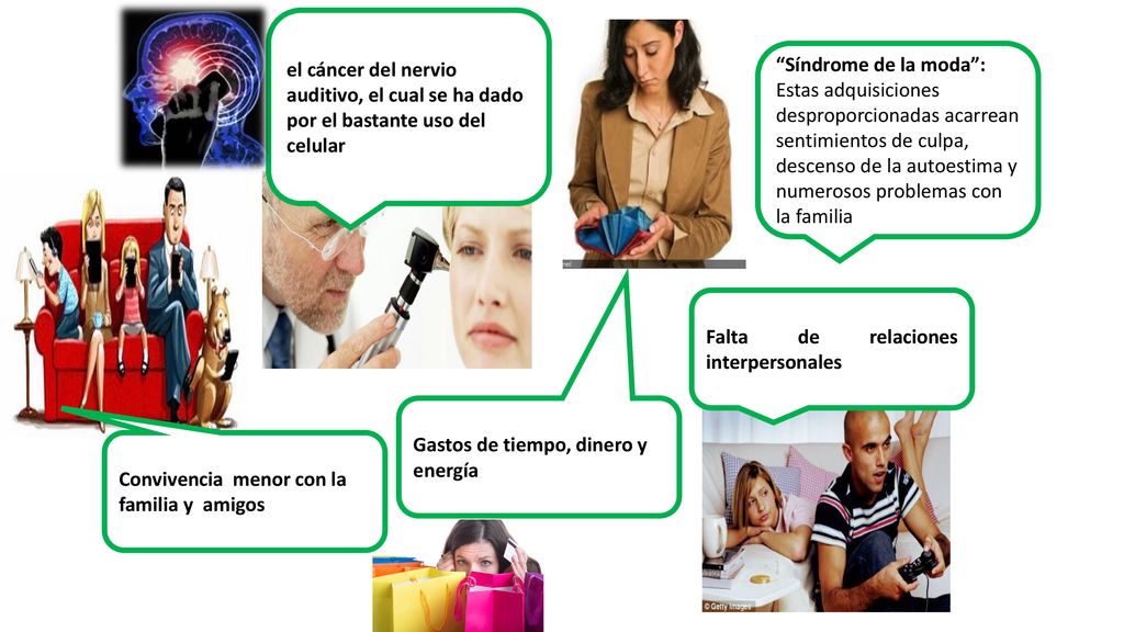 el cáncer del nervio auditivo, el cual se ha dado por el bastante uso del celular