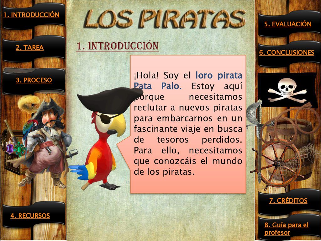 1. INTRODUCCIÓN 5. EVALUACIÓN. 1. INTRODUCCIÓN. 6. CONCLUSIONES. 2. TAREA.