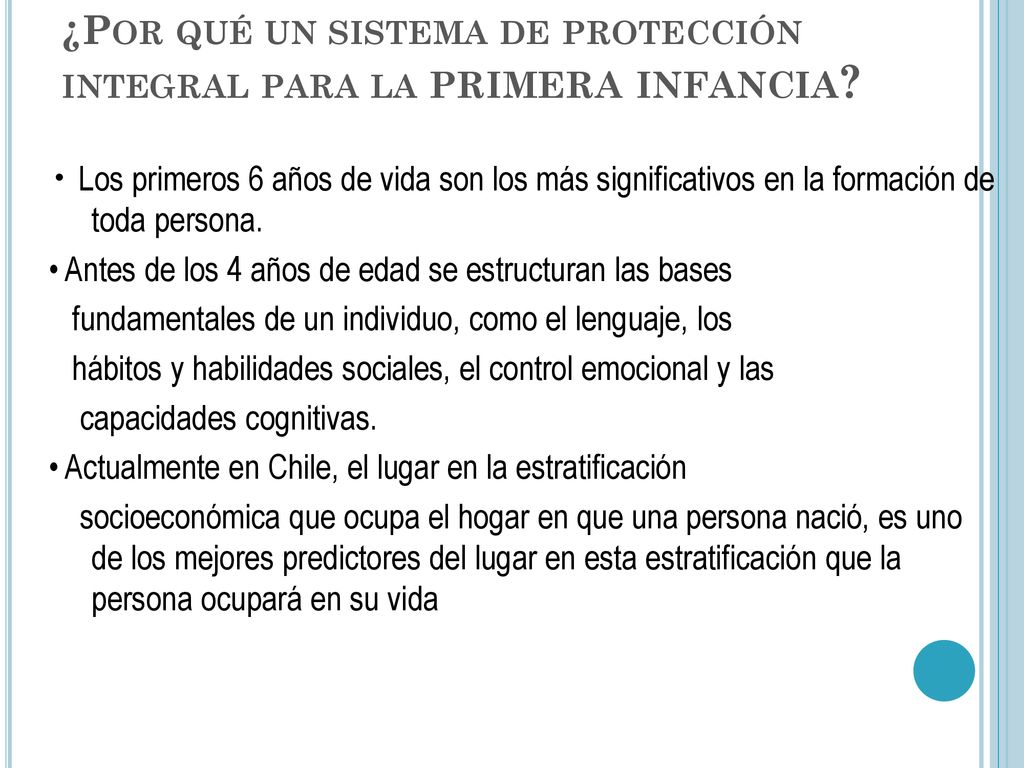 ¿Por qué un sistema de protección integral para la primera infancia