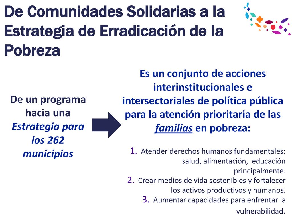 De un programa hacia una Estrategia para los 262 municipios