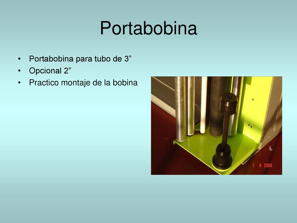 Portabobina Portabobina para tubo de 3 Opcional 2