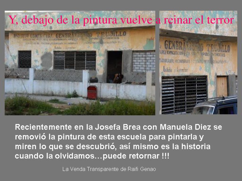 Y, debajo de la pintura vuelve a reinar el terror