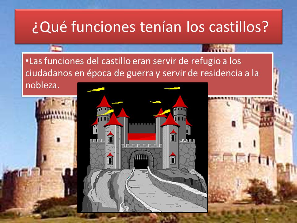 ¿Qué funciones tenían los castillos