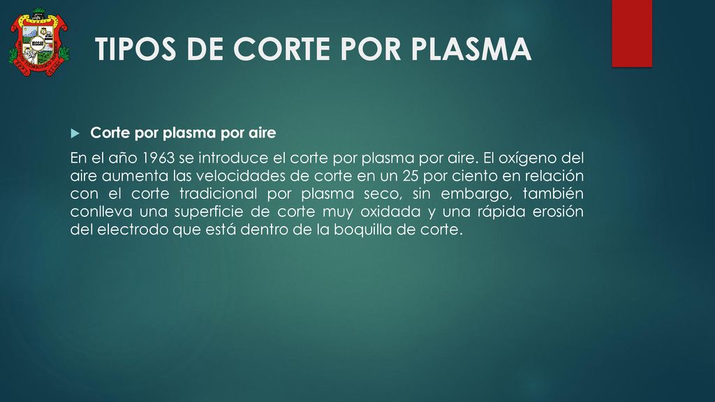 TIPOS DE CORTE POR PLASMA