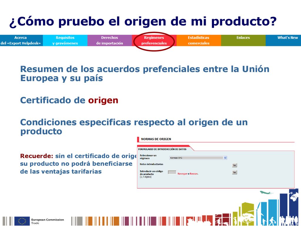 ¿Cómo pruebo el origen de mi producto