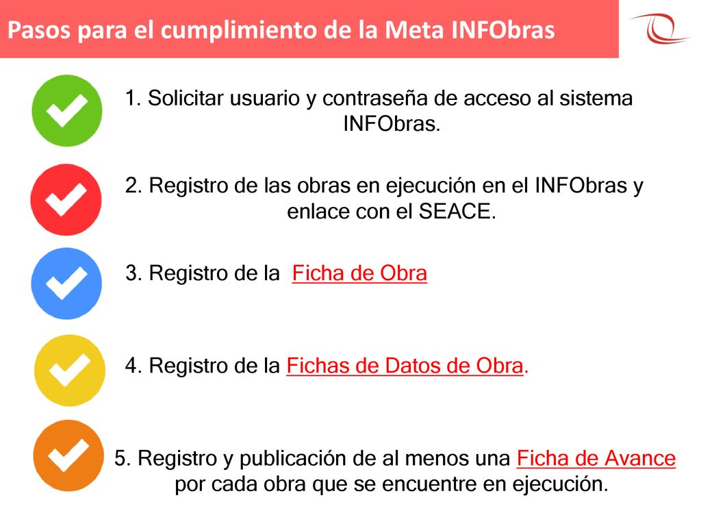1. Solicitar usuario y contraseña de acceso al sistema INFObras.