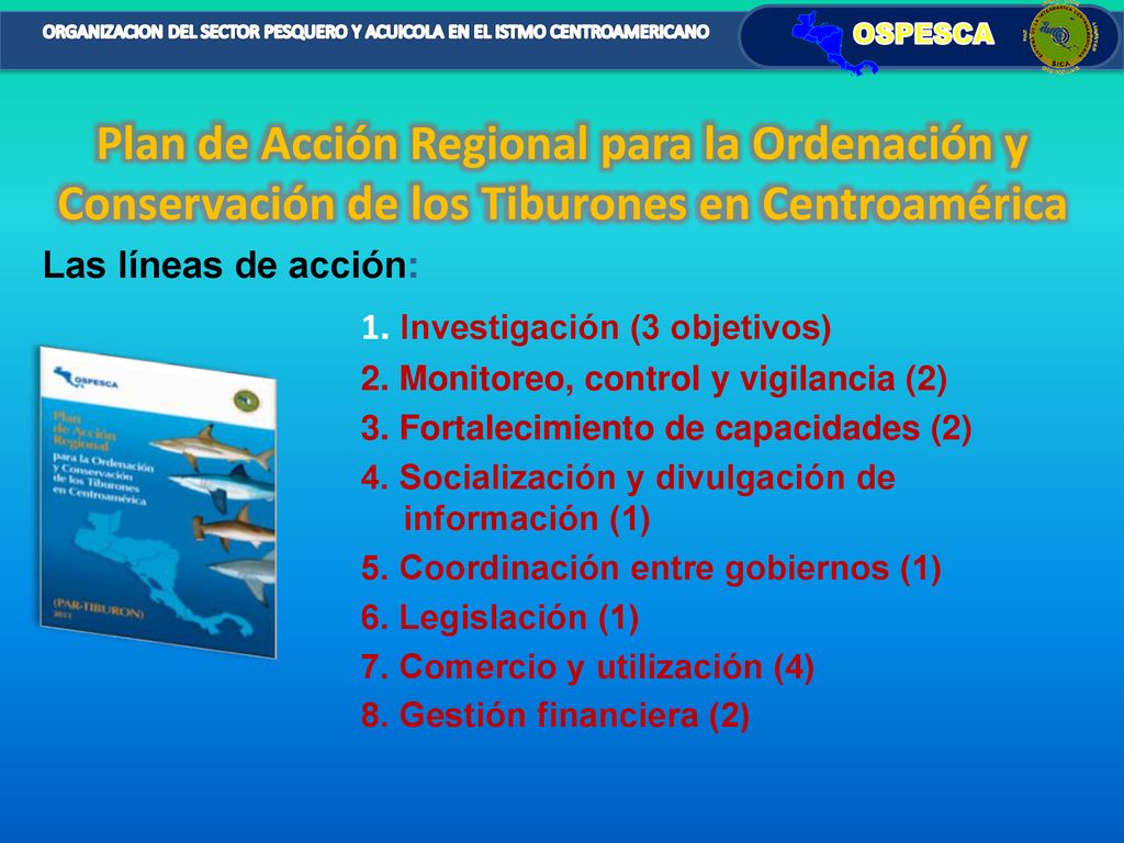 Plan de Acción Regional para la Ordenación y Conservación de los Tiburones en Centroamérica