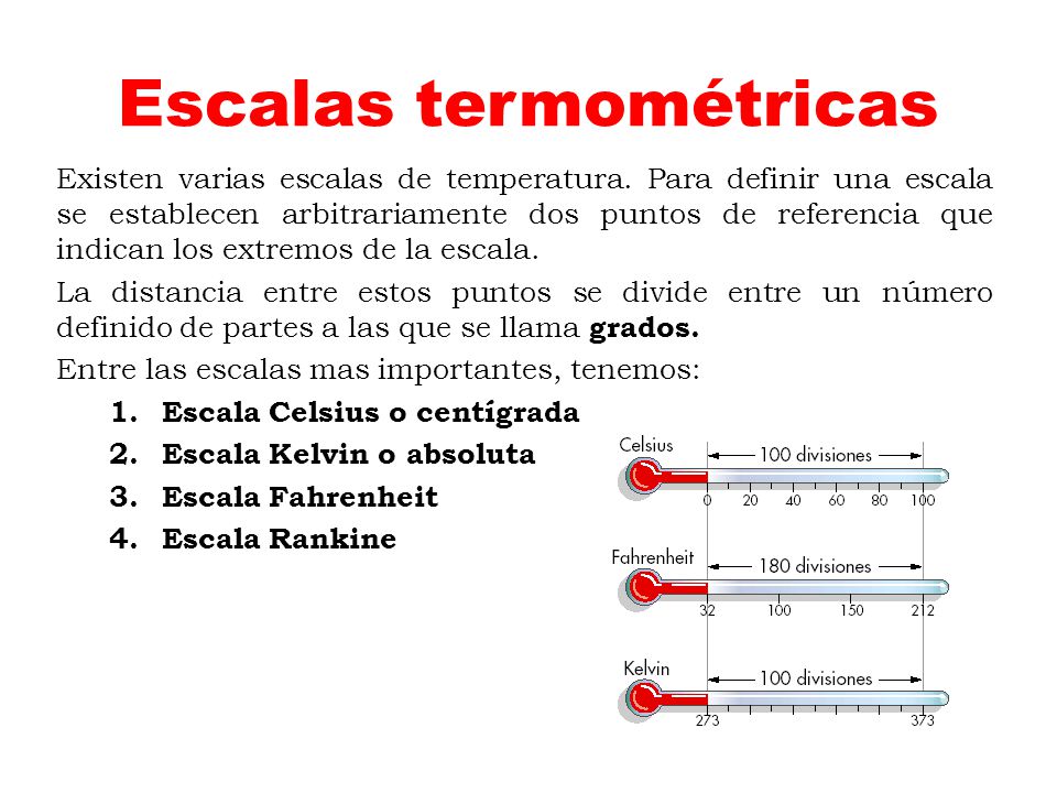 Escalas termométricas
