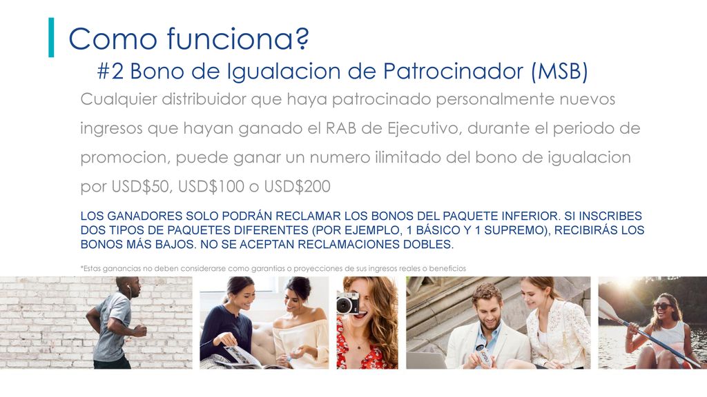 Como funciona #2 Bono de Igualacion de Patrocinador (MSB)