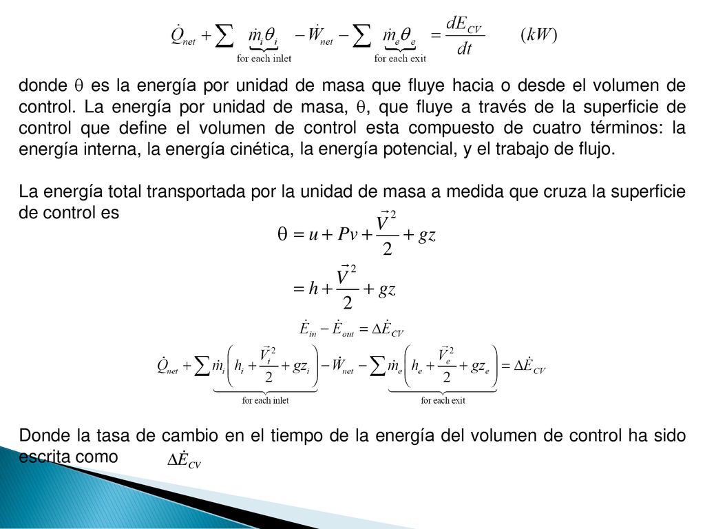  2  u  Pv  V  gz 2 2  h  V  gz 2