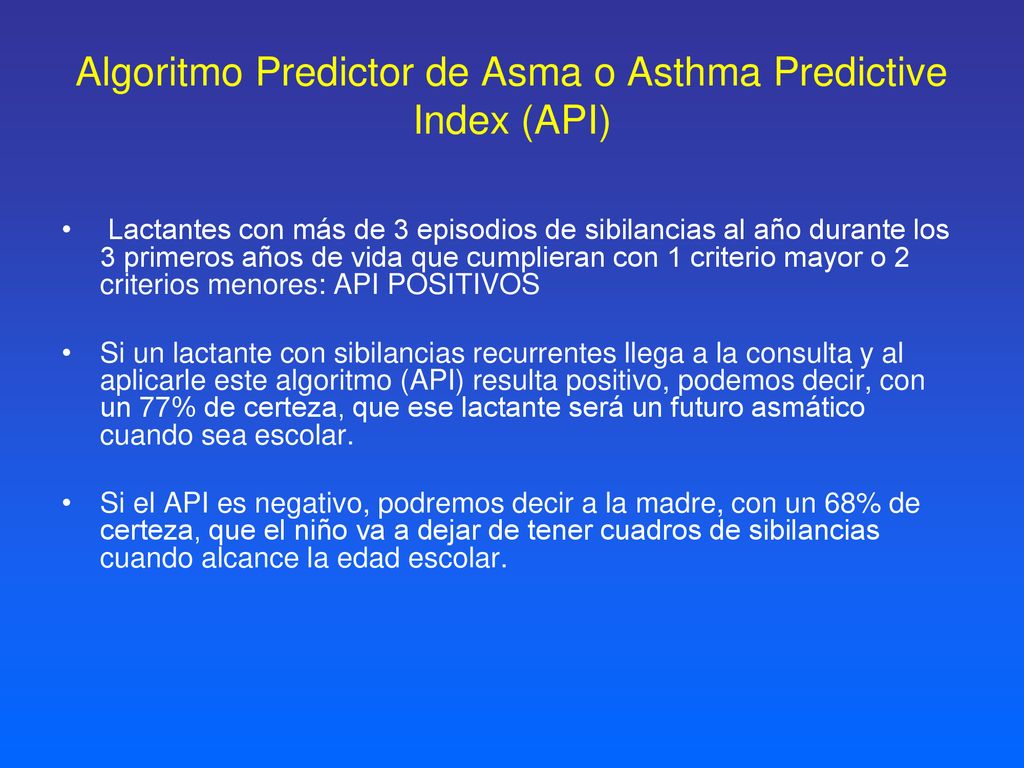 Algoritmo Predictor de Asma o Asthma Predictive Index (API)