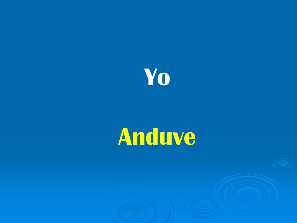 Yo Anduve