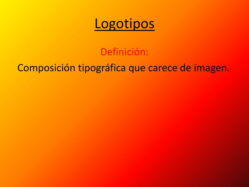 Definición: Composición tipográfica que carece de imagen.