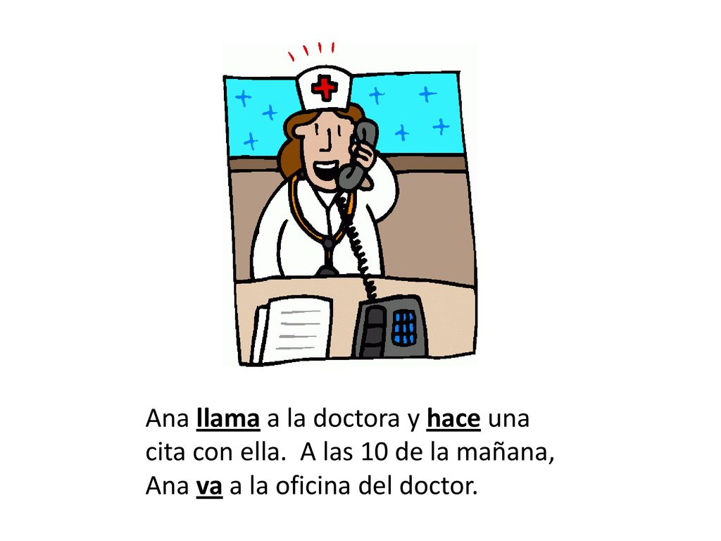 Ana llama a la doctora y hace una cita con ella