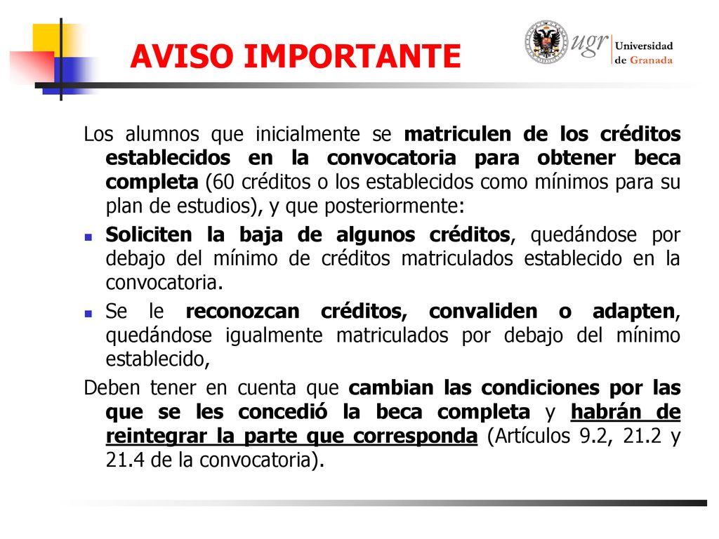 AVISO IMPORTANTE