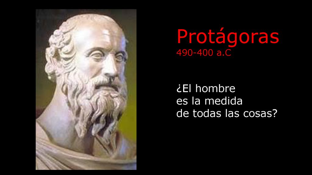 Protágoras a.C ¿El hombre es la medida de todas las cosas