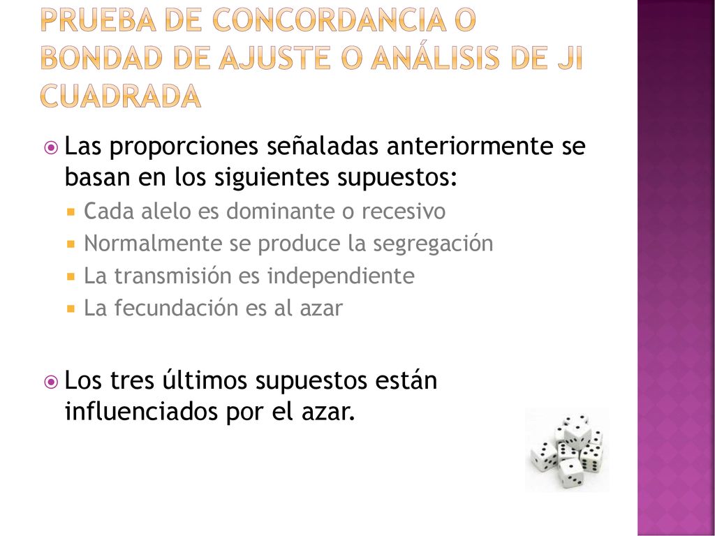 Prueba de concordancia o Bondad de ajuste o análisis de ji cuadrada