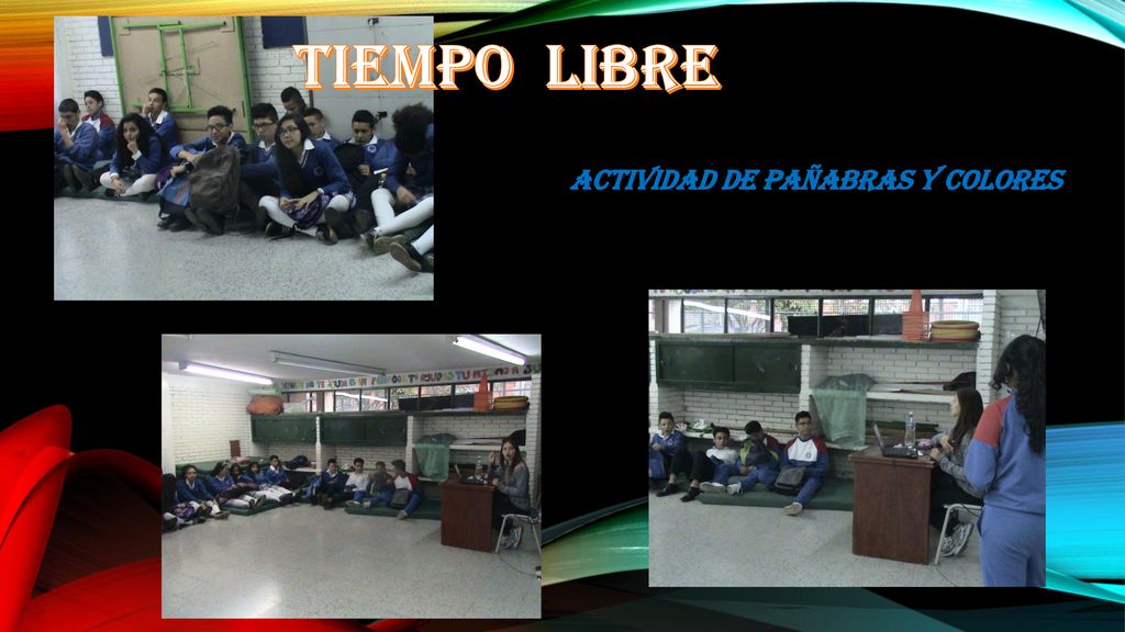 TIEMPO LIBRE ACTIVIDAD DE PAÑABRAS Y COLORES