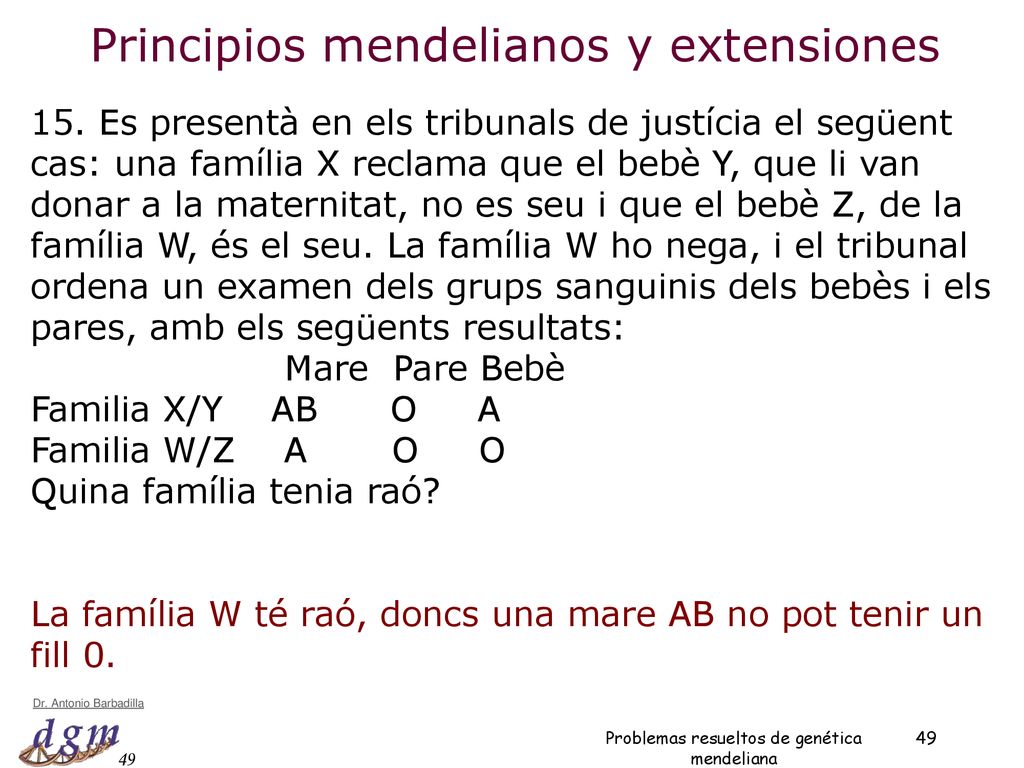 Principios mendelianos y extensiones