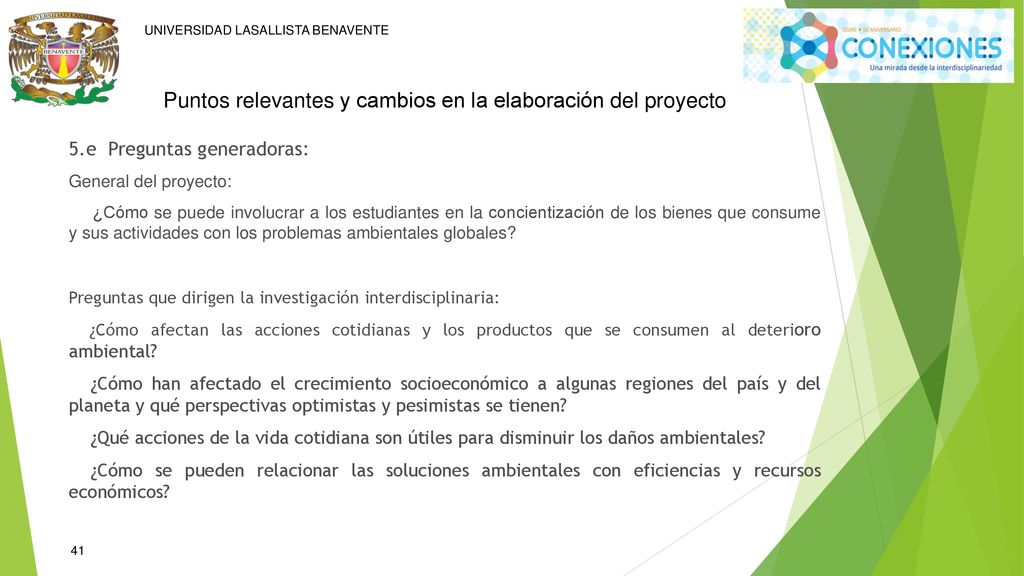 Puntos relevantes y cambios en la elaboración del proyecto