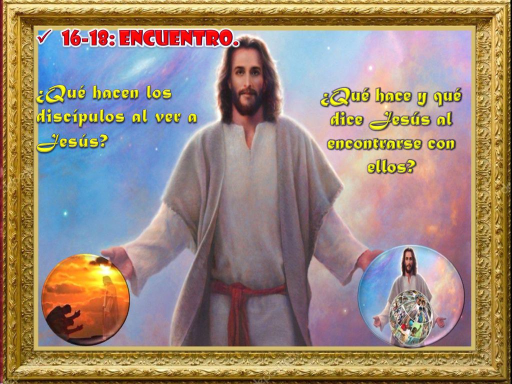¿Qué hace y qué dice Jesús al encontrarse con ellos
