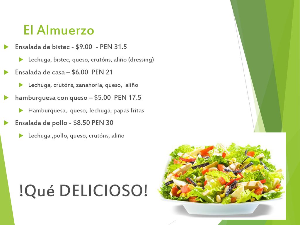 !Qué DELICIOSO! El Almuerzo Ensalada de bistec - $ PEN 31.5
