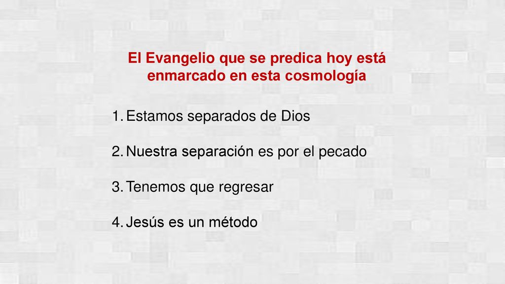 El Evangelio que se predica hoy está enmarcado en esta cosmología