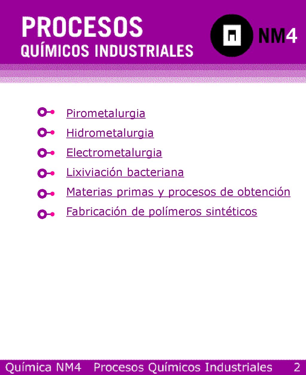 Pirometalurgia Hidrometalurgia. Electrometalurgia. Lixiviación bacteriana. Materias primas y procesos de obtención.
