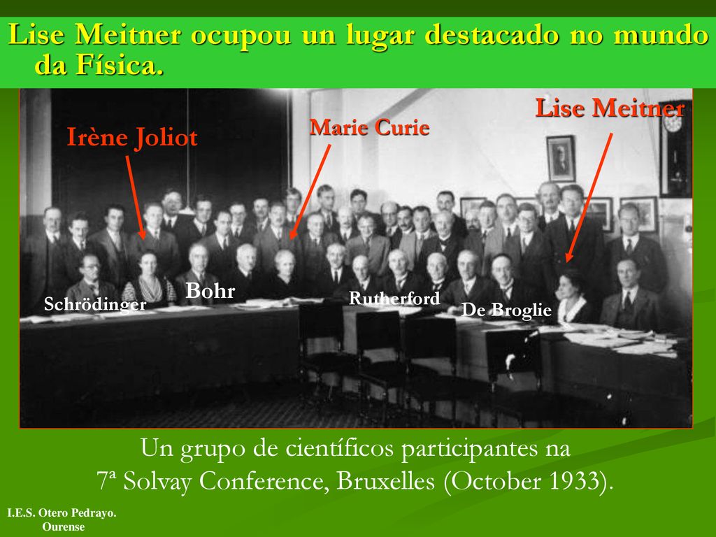 Lise Meitner ocupou un lugar destacado no mundo da Física.