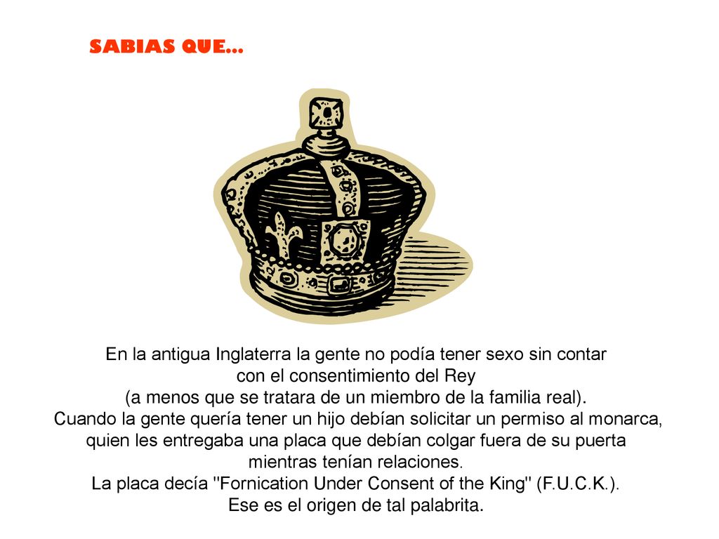 En la antigua Inglaterra la gente no podía tener sexo sin contar