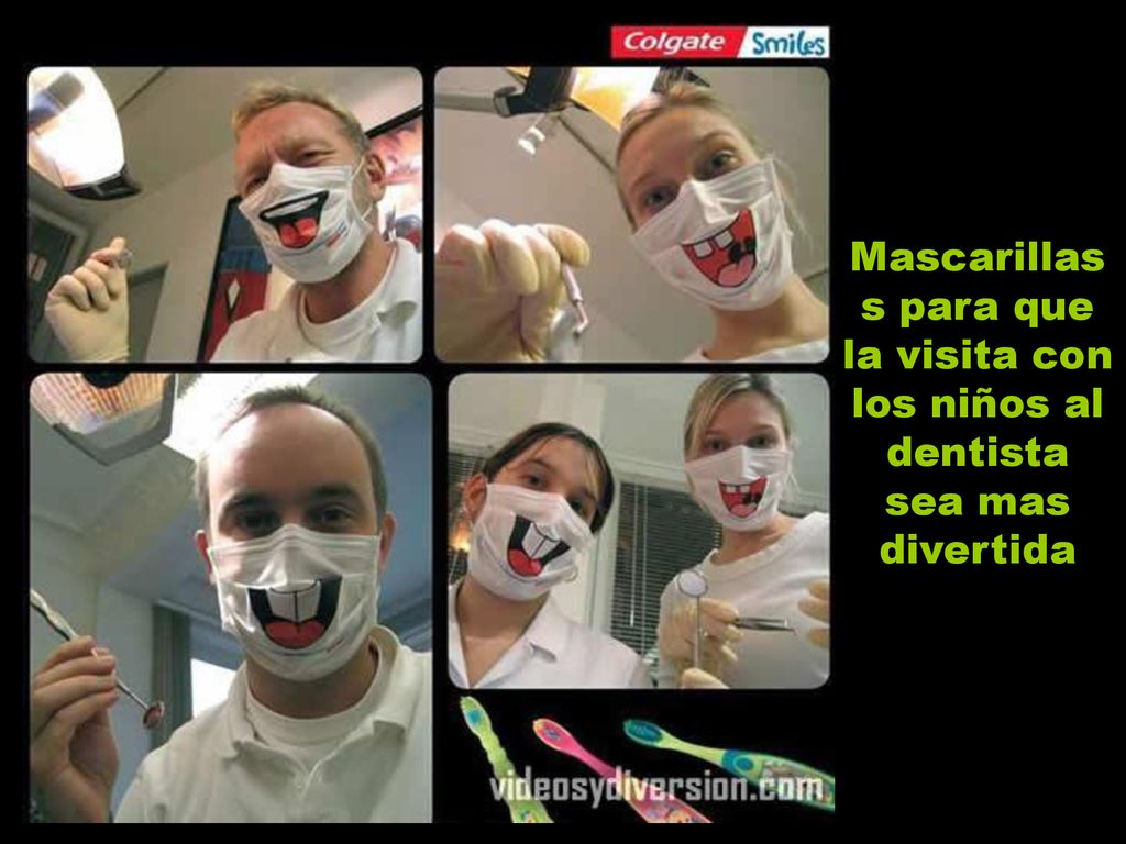 Mascarillas s para que la visita con los niños al dentista sea mas divertida