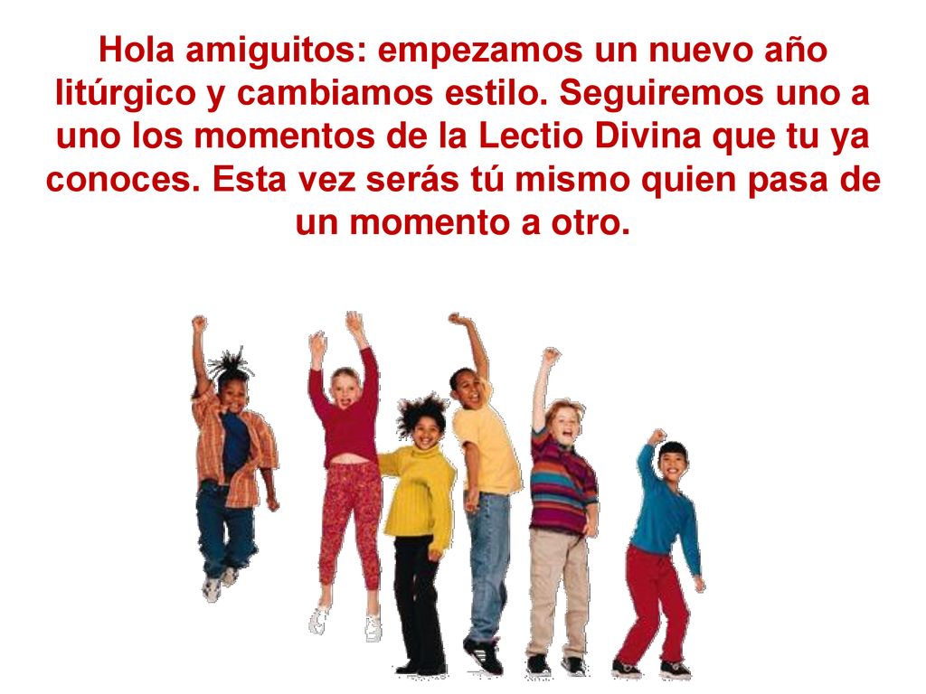 Hola amiguitos: empezamos un nuevo año litúrgico y cambiamos estilo