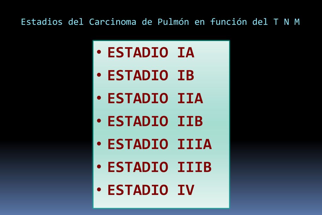 ESTADIO IA ESTADIO IB ESTADIO IIA ESTADIO IIB ESTADIO IIIA